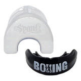 Spank Protetor Bucal Moldável Profissional Com Caixinha Cor Boxe preto Boxe Muaythai Kickboxing Mma Jiu jitsu Futebol Basquete Esporte De Contato Proteção Dente Boca Arcada Superior