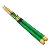 Spanking Par Baqueta Comfort Grip 7a Cabo Emborrachado Verde