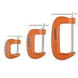 Sparta Jogo De Grampos Tipo C 25-50 - 75 Mm No- 1 2 E 3 Pol-