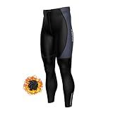 Sparx Calça Masculina Super Roubaix Térmica Para Ciclismo Justa Para Bicicleta Cool Max Acolchoada Preto Cinza 1 M