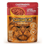 Special Cat Sachê Gatos Castrado Carne 85g Caixa Lacrada 12 Unidadesu