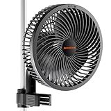 Spider Farmer Ventilador De Clipe Para Barraca De Crescimento De 15 Cm Com 7 Velocidades Motor EC Proteção IP 44 Clipe Oscilante Automático Fluxo De Ar Potente Mas Baixo Ruído Ventiladores De Circulação Hidropônica Interna De Estufa