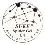 Spider Gel Profissional Teia De Aranha Estilo Elástico Suke Cor Branco Listrado