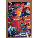 Spider Man Fleer 1994 Card Marvel Promo 4 card Panel