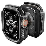 Spigen Rugged Armor Projetado Para Apple Watch Ultra Case Estojo De TPU Durável Para Apple Watch Ultra 49mm Case Preto