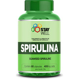 Spirulina 100 Pura Fórmula Exclusiva Com Matéria Prima Importada 60 Cápsulas