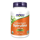 Spirulina Now Importada Microalga Proteínas Gla 200 Tab