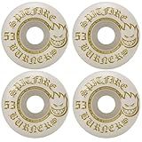 Spitfire Queimadores De Rodas De Skate 53 Mm 99A Branco Dourado