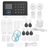 Splenssy Sistema De Alarme Residencial Com Wi-Fi Gsm- Antirroubo Inteligente Sem Fio Lcd 2-4 Pol-- Kit 13 Peças- Compatível Alexa E Google Voice Control