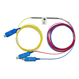 Splitter Óptico 1x2 Desbalanceado 40 60 Spliter Sc upc 4pç