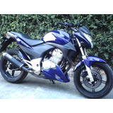 Spoiler Alongado Para Cb300 E Twister Pintado Preto Fosco