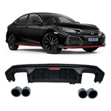 Spoiler Difusor Traseiro Honda
