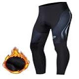 Sponeed Calças De Ciclismo Masculinas Térmicas De Inverno Lã Cinza GG