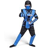 Spooktacular Creations Blue Ninja Costume For