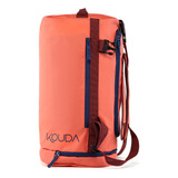 Sport Bag 2 Em 1 Kouda Ellis Cor Coral Desenho Do Tecido Liso