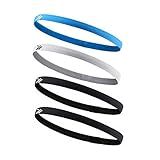 SPORTBR Faixa De Cabelo Em Silicone 4 Unidades Multicores Faixas Para Corrida Elástico Para Esportes Faixas Elásticas Tiras Esportivas Item Para Academia E Atividades Físicas Ideal Para Todos Os Cabelos