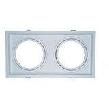Spot Duplo Recuado Embutir Ar111 Branco