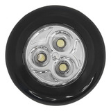 Spot Lanterna Led Luz Interior Preto Touch Click 2 Peças