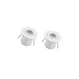 Spot Led P Movel Nicho 1w Embutir Mini Redondo C 2 Unidades Spot Branco 