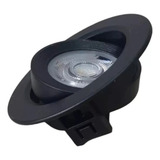Spot Led Preto Frio 3w 12v De Embutir Motor Home Trailler