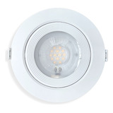 Spot Led Redondo De Embutir Bivolt 15w Branco Quente 3000k