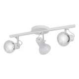 Spot Luz Trilho Triplo P 3 Lâmpadas Copo Branco Premium E27 110v 220v