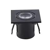 Spot Movel De Embutir Led 1w Mini Quadrado C 2 Unidades Opus Preto Preto 