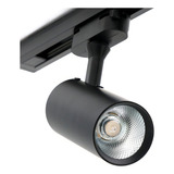 Spot Para Trilho Eletrificado Preto Led 7w Branco Neutro 110v 220v bivolt