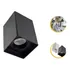 Spot Sobrepor Quadrat Quadrado 1x Mr16 ( 24 Horas ) Cor Preto 110v 220v (bivolt)
