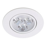 Spot Super Led 3w Redondo Direcionável Sanca Teto 3000k