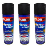 Spray Automotiva Colorgin Preto Fosco 300ml 3un