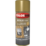 Spray Colorgin Metallik 350ml Ouro Interior