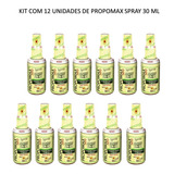 Spray Própolis Sem Álcool Propomax 30ml Apisflora Kit 12 Und
