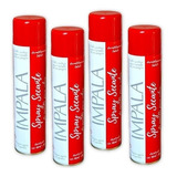 Spray Secante De Esmalte De Unhas Impala 400 Ml 4 Unidades