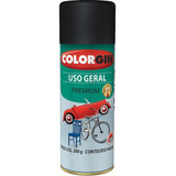 Spray Tinta Uso Geral Colorgin Premium 400ml Preto Fosco