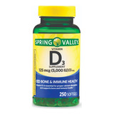 Spring Valley Vitamina D3 125mcg 5