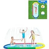 Sprinkler Splash Pad Infantil Brinquedo Piscina Chafariz  Numérico 250X100cm 