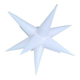 Sputnik Estrela Inflável 11 Pontas 80cm Efeito 3d refil