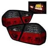 Spyder Luzes Traseiras LED 5000910 BMW E90 3-Series 06-08 4Dr - Vermelho Fumê