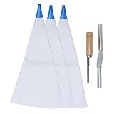 SPYMINNPOO Bolsa De Argamassa De Ladrilho Bolsa De Argamassa De Reutilizável Kit De Rejunte De Rejunte Com 3 Bocais De De PVC Bicos De Aço Inoxidável 1 Ponte De Tijolos 1 Ponteiro De Mergulho Para