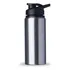 Squeeze 600ml Garrafa Alumínio Fitness Água Academia C/ Alça Cor Inox