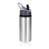 Squeeze De Alumínio Sublimação Bico Retrátil Garrafa 600ml