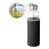 Squeeze Garrafa Garrafinha De Vidro Com Luva Em Neoprene