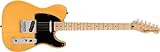 Squier Affinity Series Telecaster Guitarra Elétrica, Butterscotch Blonde, Maple Fingerboard
