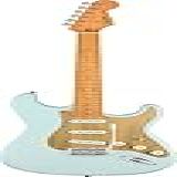Squier Guitarra Elétrica Stratocaster Edição Vintage De 40 Aniversário Com 2 Anos De Garantia Cetim Azul Sônico Prancha De Dedo De Bordo