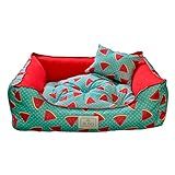 SS Pets Cama Melância Poá Pet Para Cães E Gatos Tamanho Médio Para Cães