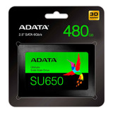 Ssd 480gb 2 5 Leitura 520mb s Gravação 450mb s Su650 Adata