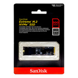 Ssd 500gb Sandisk Extreme M 2 Pcle Nvme Leitura 5000mb s Cor Preto