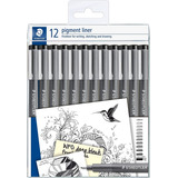 Staedtler 308 9 Tb12 Pigment Liner Kit Completo 12x