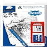 STAEDTLER Conjunto Lápis Lumograph 6 Graduações Apontador E Borracha 61 100 C6 02 Multicolorido